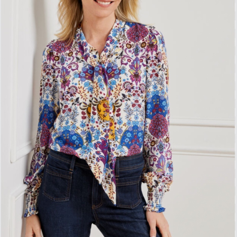 Talbots Multicolor‎ Floral Blouse